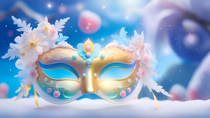 venetian carnival mask, background 