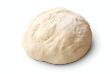 Fototapeta na wymiar Raw dough isolated on transparent or white background