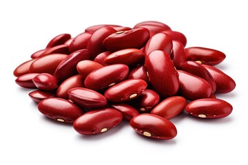 Red beans isolated on transparent or white background