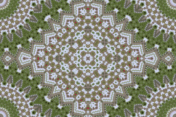 Muslim scarf design and pattern.