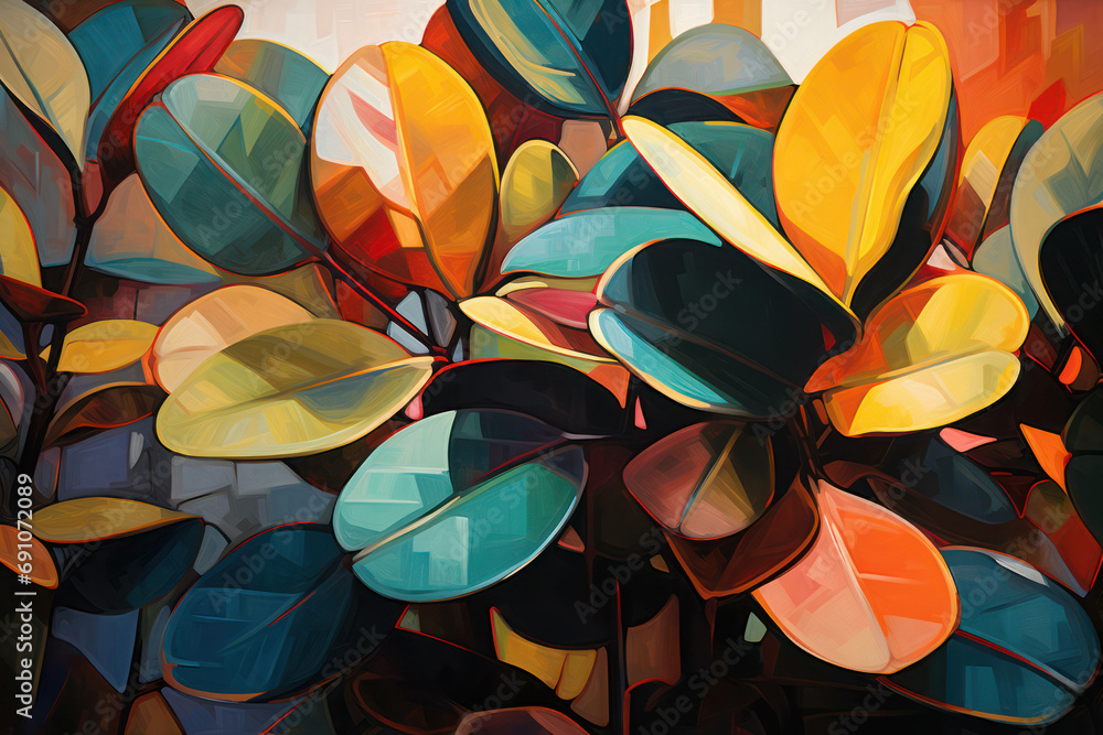 Poster fall autumn abstract colorful leaves nature red plant background tree background pattern texture