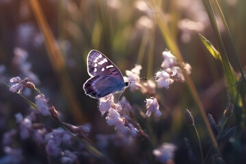 butterfly on the grass. 