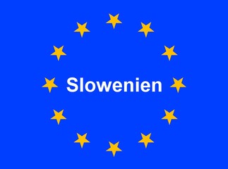 Illustration einer Europaflagge mit der Aufschrift 