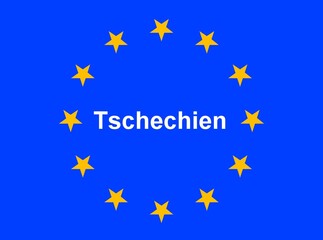 Illustration einer Europaflagge mit der Aufschrift 