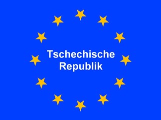 Illustration einer Europaflagge mit der Aufschrift 