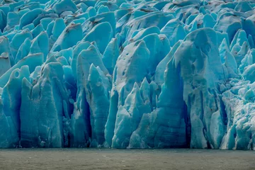 Papier peint adhésif Cuernos del Paine Grey glacier in Torres del Paine National Park, in Chilean Patagonia