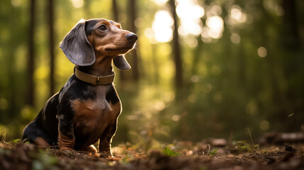 Dachshund (wiener dog, badger dog, doxie, and sausage dog), AI Generated - 691078005