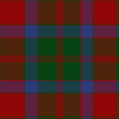 Green, Red, Blue Tartan Weave Pattern - Tile