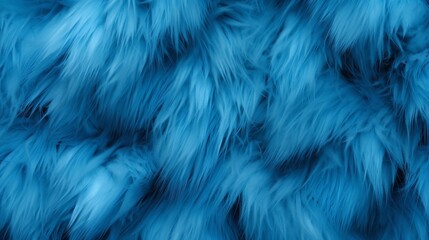 Blue fur background.