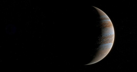 Planet Jupiter in outer space