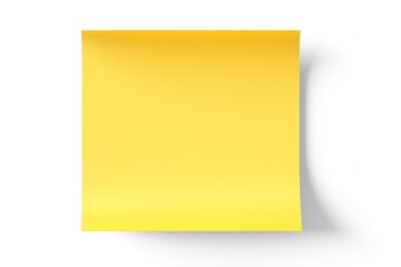Yellow sticky post it note isolated on transparent or white background - obrazy, fototapety, plakaty
