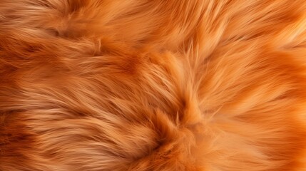 Orange fox fur background.