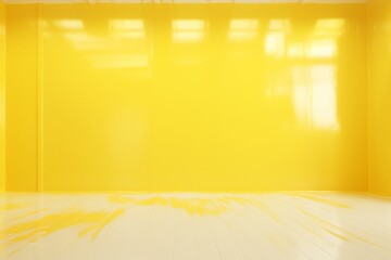 A bright yellow and white epoxy wall texture, giving the illusion of sunlight