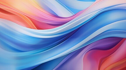 Fototapeta premium Vibrant Abstract Swirls of Color Background. Generative ai