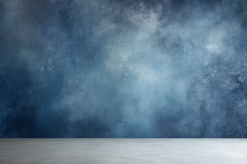 An epoxy wall texture that looks like a tranquil, moonlit night in shades of blue and gray - obrazy, fototapety, plakaty