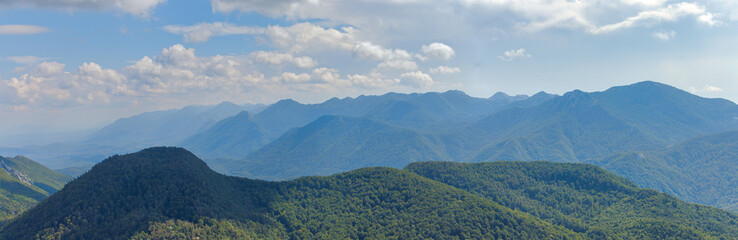 Mountain Ranges from Ljubicko Brdo, Baske Ostarije, Croatia