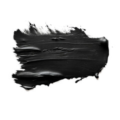 watercolor black brush texture paint stroke isolated