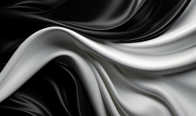 Obraz premium silk fabric background, where threads entwine, creating a visual narrative of opulence, softness, and timeless sophistication.