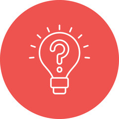 Fototapeta premium Lightbulb Icon