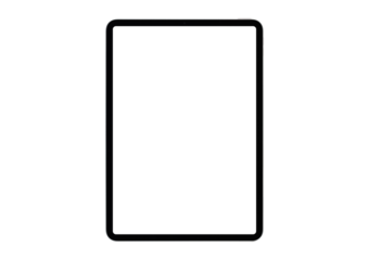 タブレット端末のモックアップ_透過画面_透過背景_合成用png素材