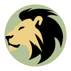 Circled Lion Logo - Vector Design