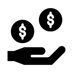 Fototapeta premium lender glyph icon