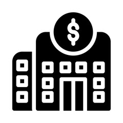 bank glyph icon