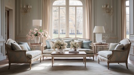 A Sophisticated Modern Living Room Design Embracing Sleek Lines, Minimalist Décor