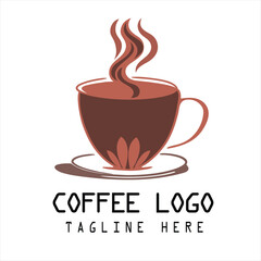 cup of coffee with heart logo