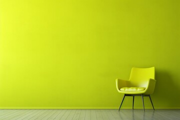 A bright lime green epoxy wall texture with a refreshing, vibrant appeal