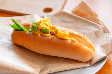 南瓜サラダのロールサンド