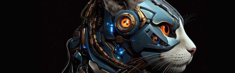 Anthropomorphic cyber cat