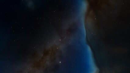 Obraz premium Night sky - Universe filled with stars, nebula and galaxy