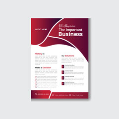 Corporate business flyer template design.
