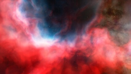 nebula gas cloud in deep outer space
