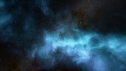 Fototapeta premium Night sky - Universe filled with stars, nebula and galaxy