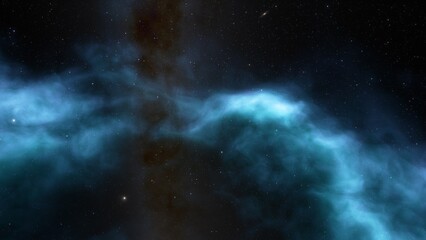 Night sky - Universe filled with stars, nebula and galaxy