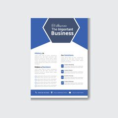 Corporate business flyer template design. marketing, business proposal, promotion, advertise, publication, cover page. 