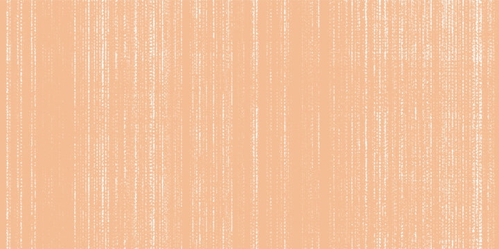 Coastal retro ikat stripes. Zigzag pattern seamless. Geometric chevron Woven linen cloth background. Line striped closeup weave fabric abstract illustration, wallpaper. Peach fuzz colors of the year