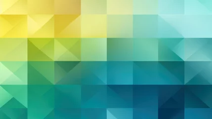 Fotobehang abstract background, geometrical shades soft gradient background blue green, presentation background © Aimee
