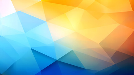 abstract background, geometrical shades soft gradient background blue yellow orange, presentation background - obrazy, fototapety, plakaty
