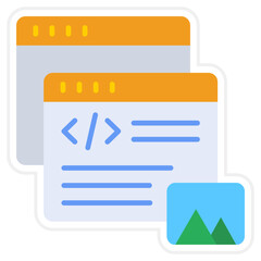 Obraz premium Web Image Icon