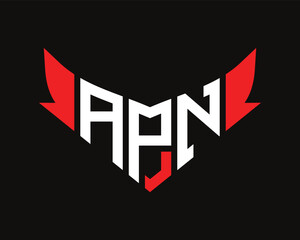 APN letter logo design.