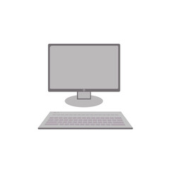 computer monitor with keyboard