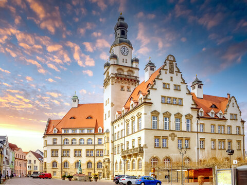 Rathaus, Altstadt, D&ouml;beln, Sachsen, Deutschland 