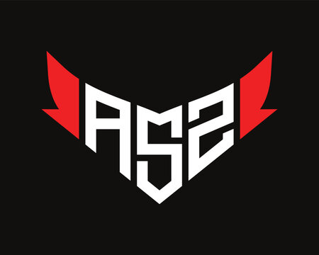 ASZ letter logo design.