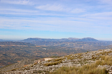 Mountains above Loja in Spain