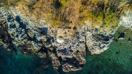 Hilton Rijeka Costabella Beach, Opatija, hotel, coast, aerial view, Croatia