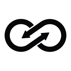 infinity logo template - obrazy, fototapety, plakaty
