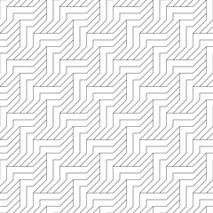 Vector seamless pattern. Modern stylish texture. Monochrome, linear abstract background.